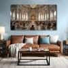 The Castle Decor Ram Mandir Wall Painting Wooden Framed 27x48 Inch (Style 3)
