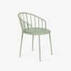 Chalet Air Metal Dining Chair in Sage Green Colour