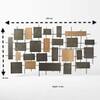Ran Solid Wood Wall D�cor in Natural & Metal Grey