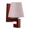 Devansh Solid Wood Electric Wall Light in Grey Colour with Grey Shade Count of 1 Light