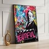 The Castle Decor Life Is Beautiful Pop Art Wall Art Framed Painting 20x30 Inch
