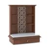 Aroha Small Solid Wood and Banswara Preyer Unit In Honey Finish
