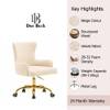 Doe Buck Adan Modern Beige Velvet Office Chair