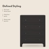 Walter Solid Wood Chest of Drawers in Mango Mahogany Finish