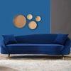Corpen Fabric Sofa (Navy Blue)
