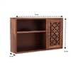 Mercury Solid Wood Wall Shelf in Honey