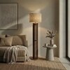 Ventus Beige Jute Floor Lamp with Beige Jute Base