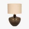 Ivy Handicrafted Table Lamp in Dark Green and White Colour