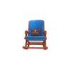 Amery Solid Wood Rocking Chair in Blue Colour