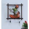 Metal Handpainted Red Musician Key Holder with 3 Hooks
