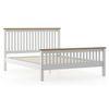 Athens Solid Wood Queen Size Bed In Two Tone Finish