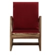 Que Solid Wood Rocking Chair in Rustic Colour