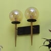 Eliante Modern Wall Lights Mild Steel & Glass Material Brown, Gold & Champaign Finish
