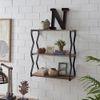 WOODENMOOD Rectangular Wall Rack