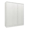 Ren 5 Door Engineered Wood Wardrobe in Silver Oak Finish