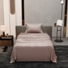 Stoa Paris Single Bedsheet with 1 Pillow Cover sheet with Cha Champagne