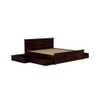 Stainfleld Solid Wood Queen  Size Bed With Drawer Storage (Walnut Finish)