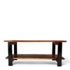 Aroda Sheesham Wood Contemporary Rectangle Coffee Table In Natural Teak Finish