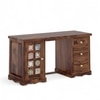 Gellar Sheesham Wood Study Computer Table In Natural Teak Finish