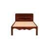 Isabella Solid Wood Single Size Non Storage Bed In Honey Oak Finish