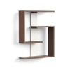 BLUEWUD Easton Engineered Wood Wall Shelf, Display Rack, 3 Shelves (Wenge & White)…