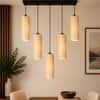 Devansh Solid Wood Electric Wall Light in Brown Colour with Multi Shade Count of 1 Light