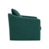 Oxford Boucle Fabric Lounge Chair in Green Colour