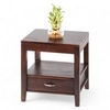 Kassel Bedside Table - Walnut Finish