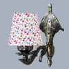 Devansh Metal Electric Wall Light in Antique Gold Colour with Multi Shade Count of 1 Light