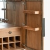 Arrow Solid Wood Bar Unit in Gold Colour