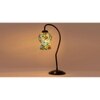 Multicolor Mosaic Glass Curvy Table lamp with Iron Base (EN19)
