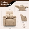 Helios Fabric One Seater Motorised Recliner in Beige Colour