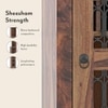 Bunai Solid Wood Bar Cabinet (Teak Finish)