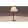 Multicolor cotton with Metal Gold Table Lamp