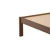 Hudson Solid Wood Single Size Non Storage Bed in Provincial Teak Finish
