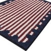 Jaipur Rugs Soft Houndstooth Wool Polyester Dhurrie Rug White 6x9 ft in White and Medieval Blue
