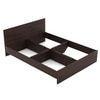 Aaron Bed Without Storage in Choco Walnut Finish