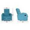 Carrera Fabric One Seater Manual Recliner in Green Colour