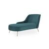Henz Velvet Chaise Lounger in T Blue Colour