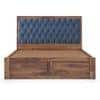 Avon Solid Wood King Size Box Storage Bed In Teak Finish