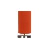 Orange cotton table lamp with Steel Base -4