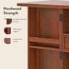 Caledonia Solid Wood Bar Cabinet (Honey Finish)