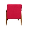 Armari Boucle Fabric Arm Chair in Red Colour