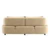 Henry Velvet 3 Seater Sofa Beige Color