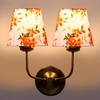 Devansh Metal Electric Wall Light in Gold Colour with Multi Shade Count of 2 Lights
