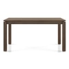 Atlas Solid Wood 6 Seater Compact Storage Dining Table In Danish Walnut Finish