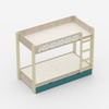 Play Date Single Size Bunk Bed in Tropical Theme