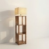 Agnes Beige Jute Floor Lamp with Beige Jute Base