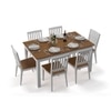 Diner 6 Seater Dining Table Set (Finish- Golden Oak)