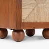 Abacus Solid Wood Bedside Unit in Brown Colour